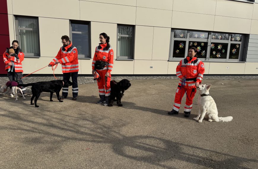 Rettungs­hun­de­staffel zu Besuch an der RSB