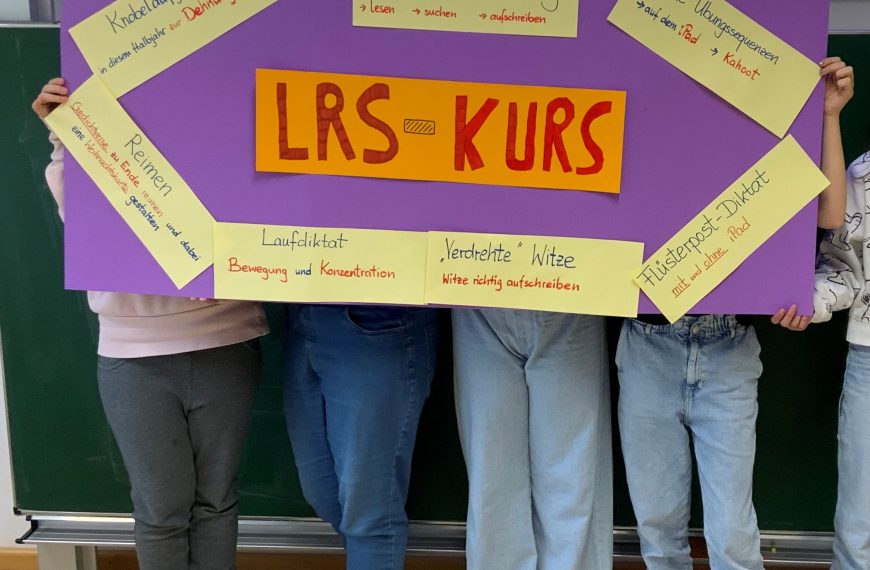 Förder­stunde für Schüler mit Rechtschreibstörung